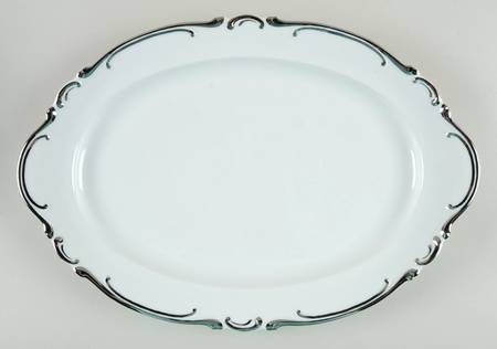 Platinum Baroque 16" Oval Serving Platter