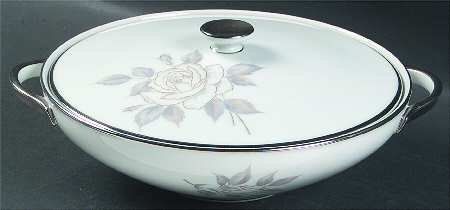 Platinum Rose Round Covered Vegetable