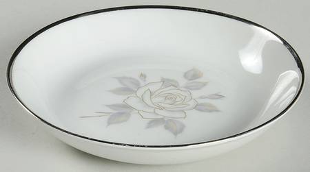 Platinum Rose Fruit/Dessert (Sauce) Bowl