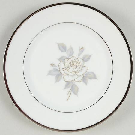 Platinum Rose Bread & Butter Plate by Heinrich - H&C