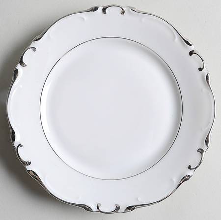 Platinum Scroll Bread & Butter Plate