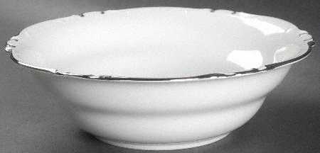 Platinum Scroll 9" Round Vegetable Bowl