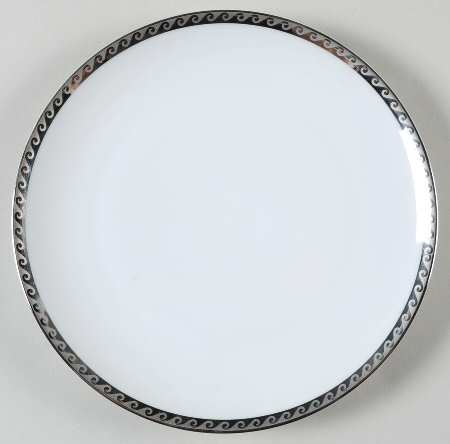 Platinum Wave Salad Plate