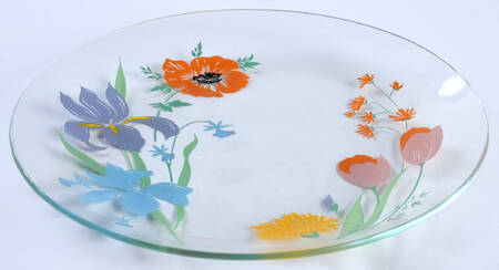 Primavera Glassware Dessert Plate