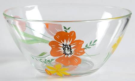 Primavera Glassware Individual Salad Bowl