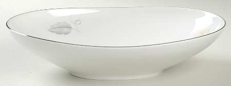 Reverie (Platinum Trim) 10" Oval Vegetable Bowl