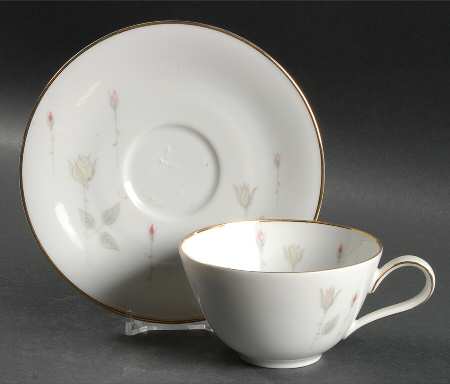 Rose Garden Flat Cup & Saucer Set