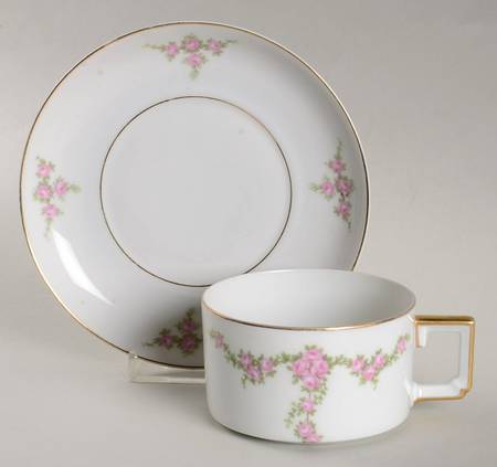 Rosalinda Flat Cup & Saucer Set by Heinrich - H&C