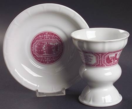 Rudesheimer Footed Cup & Saucer Set by Heinrich - H&C