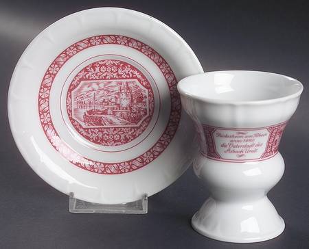 Rudesheimer Footed Cup & Saucer Set