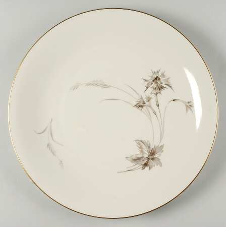 Sepia (Ivory, Gold Trim) 13" Chop Plate (Round Platter)
