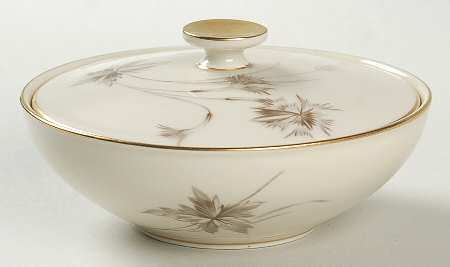 Sepia (Ivory, Gold Trim) Sugar Bowl & Lid