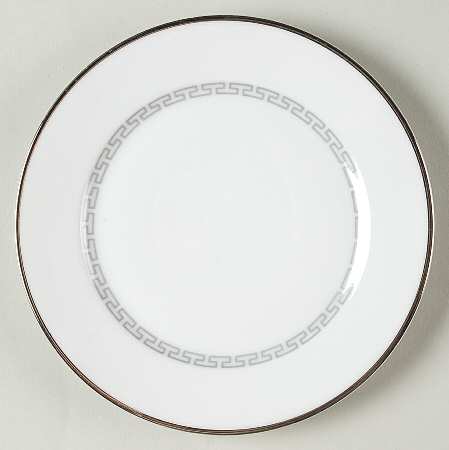 Silver Key Greek Key Bread & Butter Plate