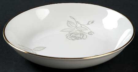 Silver Rose Fruit/Dessert (Sauce) Bowl