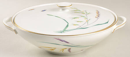 Sommer (Coupe, Smooth, Gold Trim) Round Covered Vegetable
