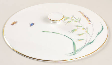 Sommer (Coupe, Smooth, Gold Trim) Lid for Round Vegetable