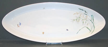 Sommer (Coupe, Smooth, Gold Trim) Fish Platter