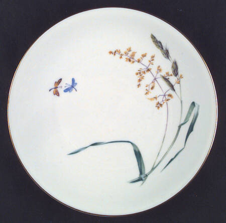 Sommer (Coupe, Smooth, Gold Trim) Dinner Plate by Heinrich - H&C