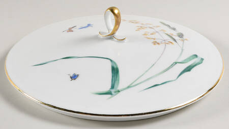 Sommer (Coupe, Smooth, Gold Trim) Lid for Round Vegetable
