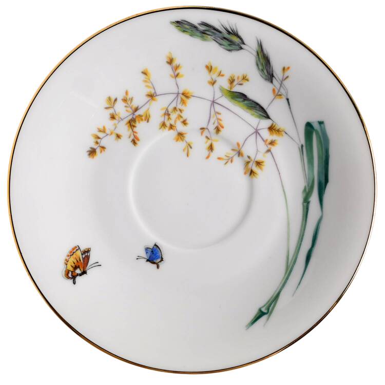 Sommer (Coupe, Smooth, Gold Trim) Saucer for Footed Cup