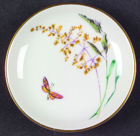 Sommer (Coupe, Smooth, Gold Trim) Butter Pat