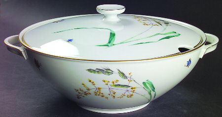 Sommer (Coupe, Smooth, Gold Trim) Tureen & Lid