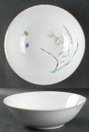 Sommer (Coupe, Smooth, Gold Trim) 9" Round Vegetable Bowl