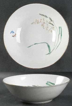 Sommer (Coupe, Smooth, Gold Trim) 9" Round Vegetable Bowl