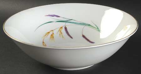 Sommer (Coupe, Smooth, Gold Trim) 10" Round Vegetable Bowl