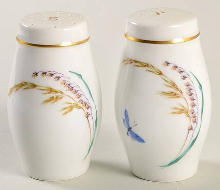 Sommer (Coupe, Smooth, Gold Trim) Salt & Pepper Set