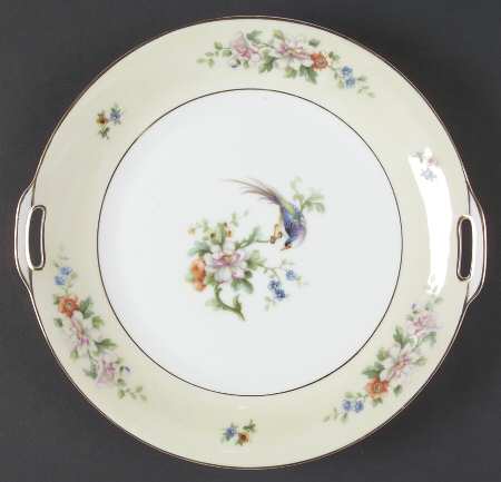 Songbird Handled Cake Plate by Heinrich - H&C
