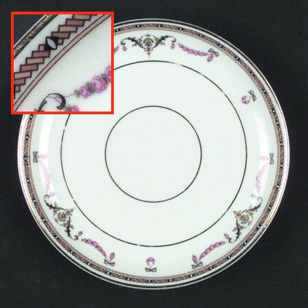 St Germaine (White Body) Saucer