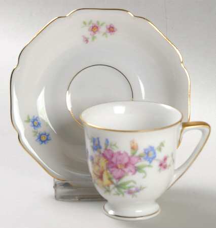 Strasbourg Footed Demitasse Cup & Saucer Set