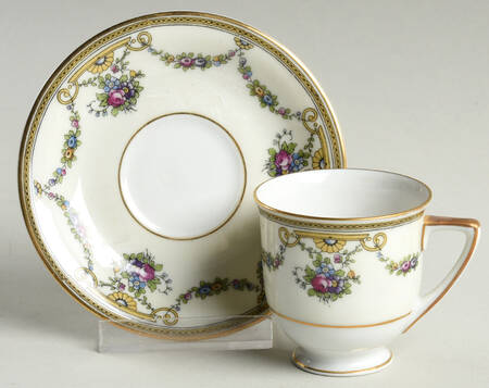 Stratford Footed Demitasse Cup & Saucer Set by Heinrich - H&C