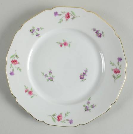 Victoria (Multicolor Flowers) Salad Plate