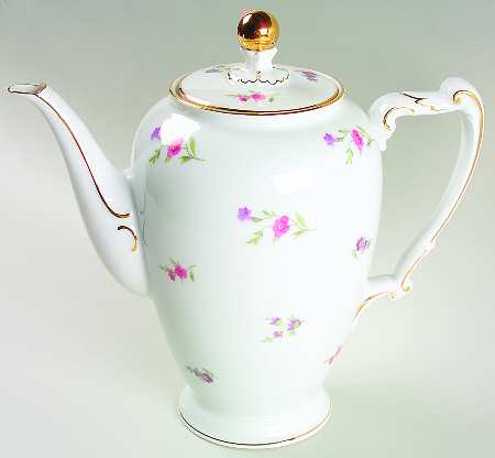 Victoria (Multicolor Flowers) Coffee Pot & Lid