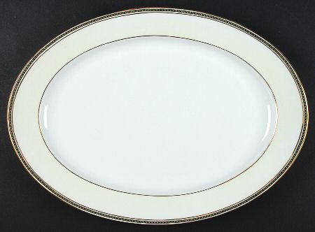 Victoria (Tulips, Dots) 16" Oval Serving Platter