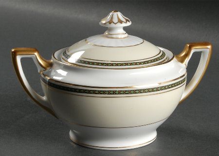 Victoria (Tulips, Dots) Sugar Bowl & Lid