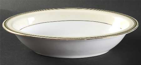 Victoria (Tulips, Dots) 10" Oval Vegetable Bowl