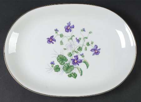 Violet 13" Oval Serving Platter