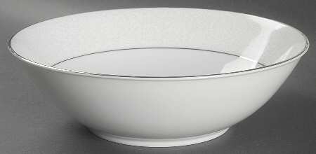 White Lace 9" Round Vegetable Bowl