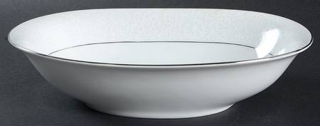 White Lace 10" Oval Vegetable Bowl by Heinrich - H&C