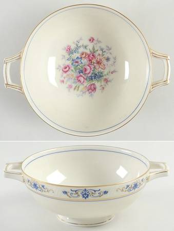 Claudette Footed Cream Soup Bowl