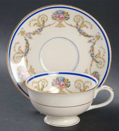La Boheme Blue Footed Cup & Saucer Set