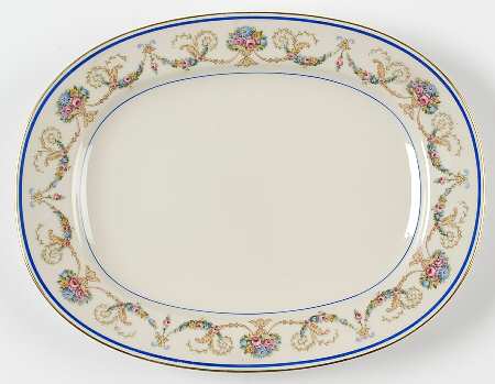 La Boheme Blue 11" Oval Serving Platter