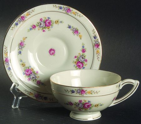 Maytime Footed Cup & Saucer Set