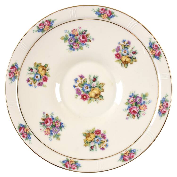 Parisian Chintz Saucer for Cream Soup Bowl