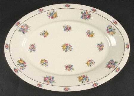 Parisian Chintz 14" Oval Serving Platter