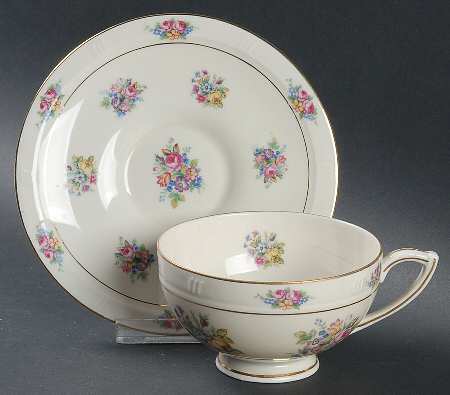 Parisian Chintz Footed Cup & Saucer Set