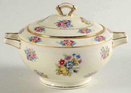 Parisian Chintz Sugar Bowl & Lid